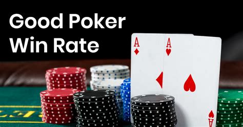 good poker win rate